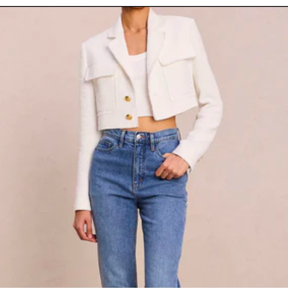 A.L.C. Banks Tweed Cropped Jacket